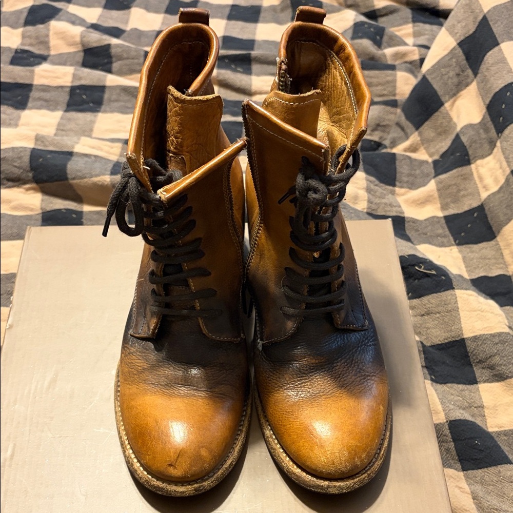 Patricia Nash Women’s Leather Lace-Up Sicily Boots